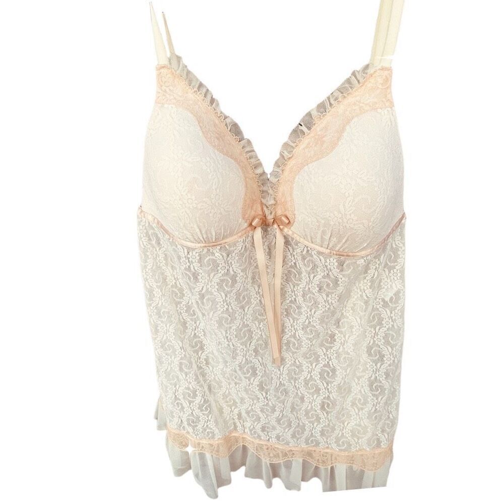 Linea Donatella size L 100% Nylon baby doll Chemise